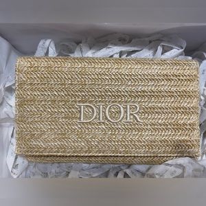 Dior Raffia Pouch